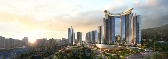 현대건설이 수주한 부산 범천4구역 재개발 조감도. <현대건설 제공>